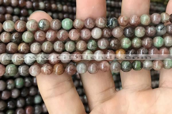 CGA683 15.5 inches 4mm round kashgar garnet beads wholesale