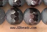 CGA690 15.5 inches 8mm faceted round red garnet beads