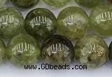 CGA712 15.5 inches 8mm round natural green garnet gemstone beads