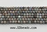 CGA920 15.5 inches 6mm faceted round blue angel skin beads wholesale