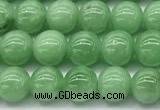 CGA930 15 inches 6mm round green angel skin beads