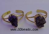 CGB2008 20*30mm - 25*30mm freeform druzy amethyst bangles