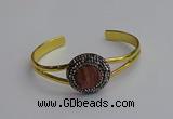 CGB2030 25mm coin plated druzy agate bangles wholesale