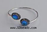 CGB2051 15*20mm oval glass bangles wholesale