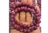 CGB2500 7.5 inches 6mm round ruby gemstone beaded bracelets