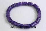 CGB2577 7.5 inches 8*12mm tube charoite gemstone bracelet