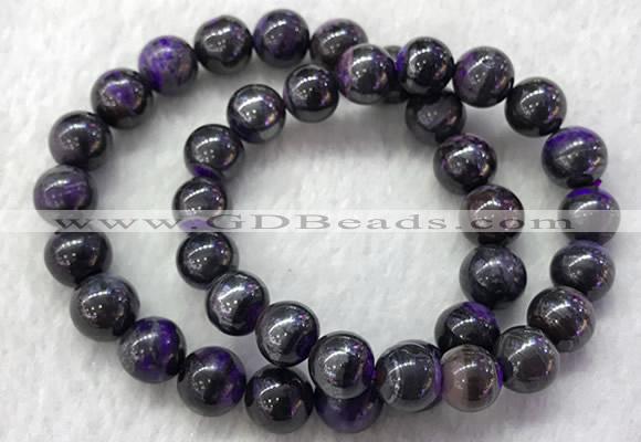 CGB2612 7.5 inches 10mm round natural sugilite beaded bracelets