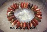 CGB3019 7.5 inches 8*22mm rondelle agate bracelet wholesale