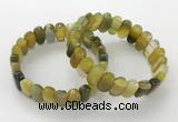 CGB3109 7.5 inches 8*15mm oval agate gemstone bracelets