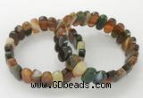 CGB3110 7.5 inches 8*15mm oval agate gemstone bracelets