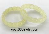 CGB3363 7.5 inches 10*15mm oval lemon quartz gemstone bracelets