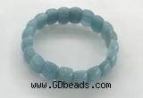 CGB3367 7.5 inches 10*15mm oval imitation aquamarine bracelets