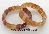 CGB3372 7.5 inches 10*15mm oval red agate bracelets