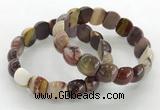 CGB3377 7.5 inches 10*15mm oval mookaite bracelets wholesale