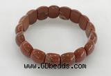 CGB3384 7.5 inches 10*15mm oval red jasper bracelets wholesale