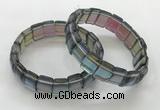 CGB3396 7.5 inches 10*15mm rectangle synthetic moonstone bracelets