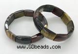 CGB3412 7.5 inches 15*21mm mixed yellow tiger eye gemstone bracelets