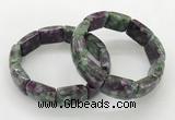 CGB3415 7.5 inches 15*21mm imitation ruby zoisite bracelets