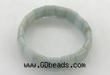 CGB3423 7.5 inches 12*15mm faceted rectangle imitation aquamarine bracelets