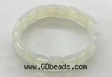 CGB3424 7.5 inches 12*15mm faceted rectangle opal bracelets