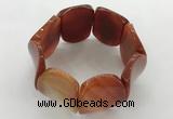 CGB3503 7.5 inches 30*40mm oval agate bracelets wholesale