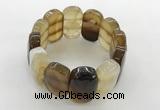 CGB3511 7.5 inches 18*30mm faceted oval agate bracelets