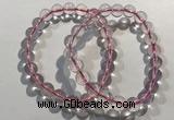 CGB4000 7.5 inches 8mm round rose quartz beaded bracelets