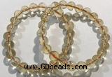 CGB4029 7.5 inches 8mm round citrine beaded bracelets wholesale