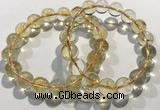 CGB4031 7.5 inches 10mm round citrine beaded bracelets wholesale