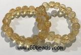 CGB4035 7.5 inches 10*14mm calabash citrine beaded bracelets wholesale