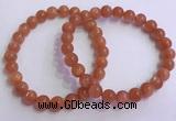 CGB4538 7.5 inches 7mm - 8mm round golden sunstone beaded bracelets