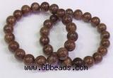 CGB4602 10mm - 11mm round golden rutilated quartz beaded bracelets