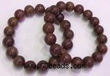 CGB4648 12mm - 13mm round red rutilated quartz beaded bracelets