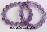 CGB4663 12mm - 13mm round purple phantom quartz beaded bracelets