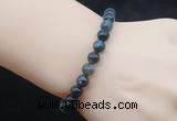 CGB5026 6mm, 8mm round moss agate beads stretchy bracelets