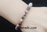 CGB5038 6mm, 8mm round zebra jasper beads stretchy bracelets