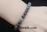 CGB5048 6mm, 8mm round blood jasper beads stretchy bracelets