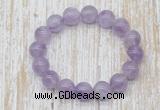 CGB5308 10mm, 12mm round lavender amethyst beads stretchy bracelets