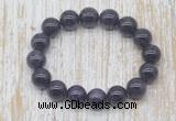 CGB5311 10mm, 12mm round grade A amethyst beads stretchy bracelets