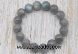 CGB5316 10mm, 12mm round labradorite beads stretchy bracelets