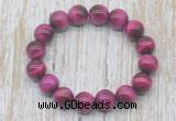 CGB5327 10mm, 12mm round red tiger eye beads stretchy bracelets