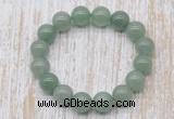 CGB5361 10mm, 12mm round green aventurine beads stretchy bracelets