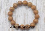 CGB5378 10mm, 12mm round wooden jasper beads stretchy bracelets