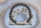 CGB6420 8mm round smoky quartz & rose quartz beaded bracelets