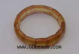 CGB665 7.5 inches 13*15mm yellow fluorite gemstone bracelet