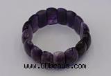 CGB667 7.5 inches 12*25mm amethyst gemstone bracelet