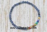 CGB7012 7 chakra 4mm sodalite beaded meditation yoga bracelets