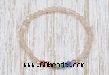 CGB7102 7 chakra 4mm moonstone beaded meditation yoga bracelets