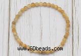 CGB7200 4mm tiny golden tiger eye beaded meditation yoga bracelets