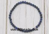 CGB7208 4mm tiny blue tiger eye beaded meditation yoga bracelets